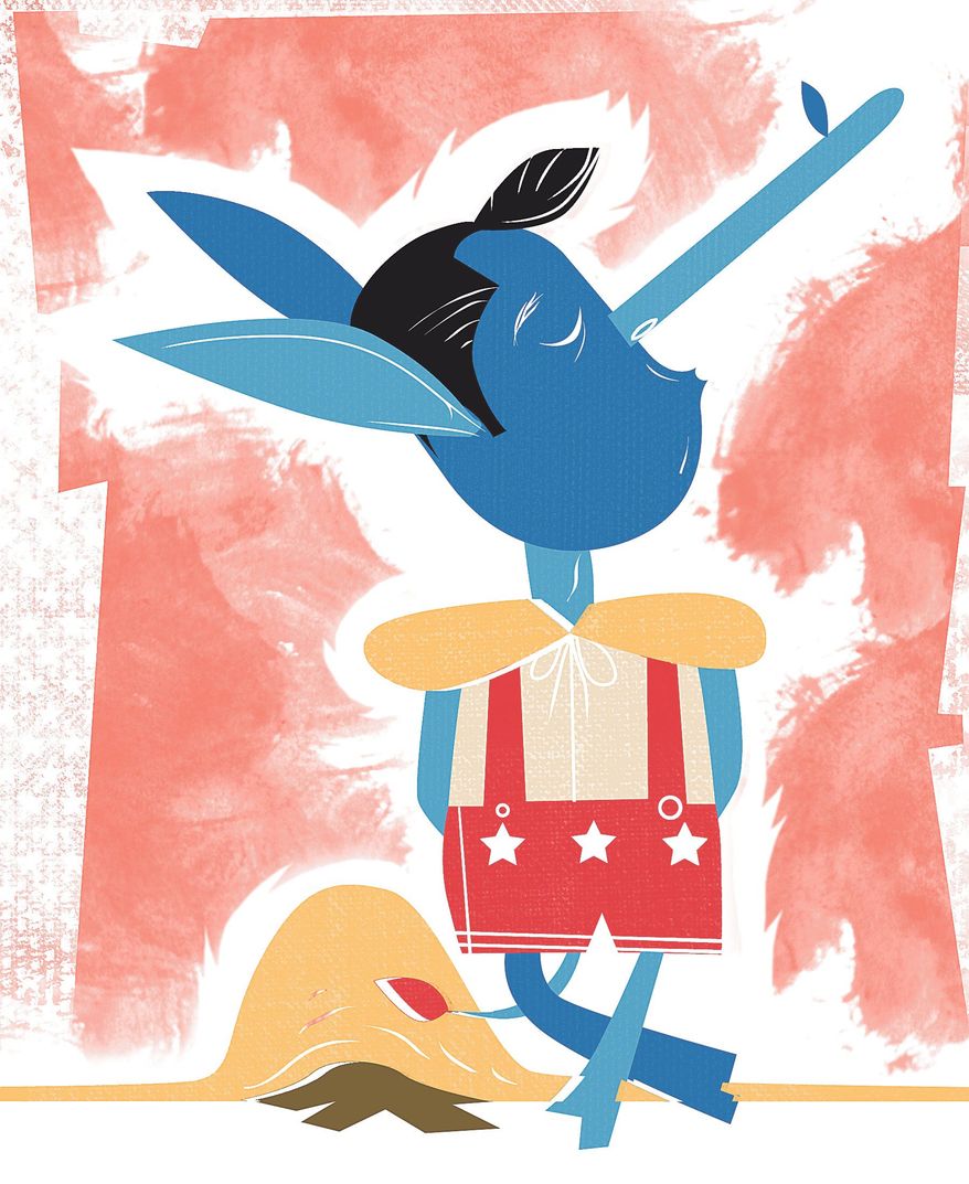 Illustration on Democrat deception on Benghazi by Linas Garsys/The Washington Times