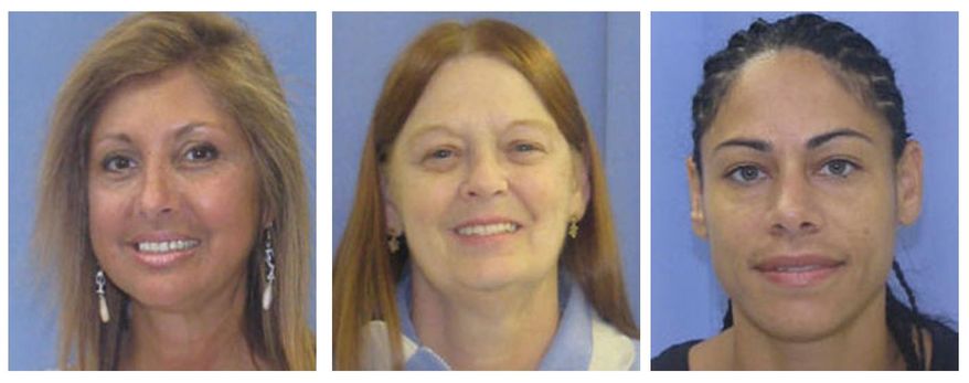 These undated photos provided by Office of the Attorney General of Pennsylvania shows from left Ary Sloane, Rita Wyszynski, and Lorraine Vicente. A city principal and four teachers promoted cheating on standardized tests by changing student answers, providing answers to students and improperly reviewing questions prior to administering the tests, prosecutors said in announcing charges against the five. Attorney General Kathleen Kane said Thursday, May 8, 2014, that the defendants are accused of "perpetuating a culture of cheating" on the Pennsylvania System of School Assessment tests over a five-year period. A grand jury found that after the cheating stopped in 2012, the percentage of students who scored well on the tests dropped dramatically, authorities said. Charged were principal Evelyn Cortez, 59, and four teachers: Jennifer Hughes, 59; Lorraine Vicente, 41; Rita Wyszynski, 65; and Ary Sloane, 56. Cortez lives in the suburb of Dresher and Hughes in Jeffersonville. The other three are from Philadelphia. (AP Photo/Office of Attorney General of Pennsylvania)