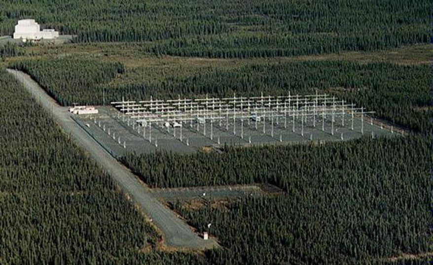 The HAARP installation in southeastern Alaska