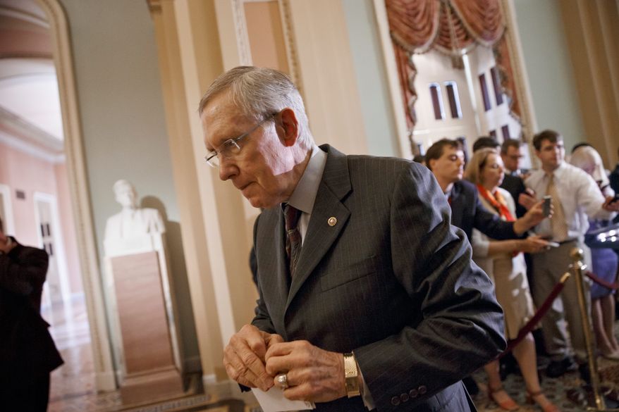 Republicans have grown increasingly frustrated by Majority Leader Harry Reid's strict control of the Senate floor. Using complex parliamentary maneuvers, the Nevada Democrat has blocked the chance to offer amendments on both a bipartisan energy efficiency bill and now on the tax cuts bill. (Associated Press)