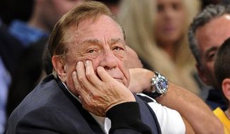 FILE - In this Feb. 25, 2011, file photo, Los Angeles Clippers owner Donald Sterling looks on during the first half of their NBA basketball game against the Los Angeles Lakers in Los Angeles. Sterling could use lawyers and lawsuits to challenge the NBA&amp;#8217;s plan to force him out over recent racist comments, but legal experts say the league would likely prevail in the end. Sports law experts say the NBA&amp;#8217;s constitution gives its Board of Governors broad latitude in league decisions including who owns the teams. NBA Commissioner Adam Silver wants a swift vote against Sterling, which requires a minimum of three-fourths of the other 29 controlling owners to agree. (AP Photo/Mark J. Terrill, File)