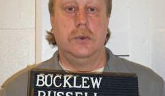 FILE - In this Feb. 9, 2014 file photo provided by the Missouri Department of Corrections is Russell Bucklew who is scheduled to die for killing a romantic rival as part of a crime spree in southeast Missouri in 1996. Bucklew, who suffers from a congenital condition that causes weakened and malformed blood vessels, told the Associated Press Friday, May 16, 2014 that he is scared that the lethal drug could cause him to suffer or be left alive but brain-dead. His would be the first execution since Oklahoma inmate Clayton Lockett died of a heart attack 43 minutes after a vein collapsed following injection. (AP Photo/Missouri Department of Corrections, File)