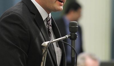 FILE -- In this July 5, 2012 file photo, is former Assemblyman and current Republican Rep. David Valadao,  of Hanford, at the Capitol in Sacramento, Calif., Thursday, July 5, 2012.   Valadao  whose district is in California&#39;s agricultural heartland of the San Joaquin Valley, said he is not worried that Congress&#39; failure to pass immigration legislation will hurt his reelection.(AP Photo/Rich Pedroncelli,file)