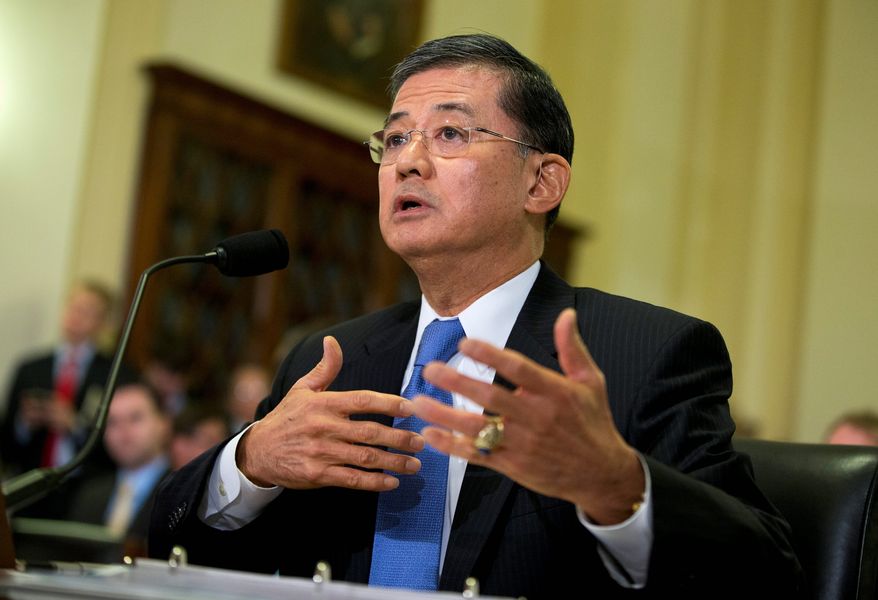 Veterans Affairs Secretary Eric K. Shinseki told Congress he will stay on despite growing calls for his resignation. Mr. Shinseki, a disabled veteran, has headed the department since the beginning of President Obama's first term, when the VA's report identified many of the problems the department has yet to fix. (Associated Press)