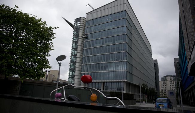 FILE - This Friday May 2, 2014 file photo shows an exterior view of the Two Kingdom Street building which houses the headquarters of AstraZeneca, in the Paddington area of London. The board of AstraZeneca has rejected the improved $119 billion takeover offer from U.S. drugmaker Pfizer, Monday May 19, 2014, a decision that has caused a sharp slide in the U.K. company&#x27;s share price as investors think it effectively brings an end to the protracted and increasingly bitter takeover saga. (AP Photo/Matt Dunham, File)