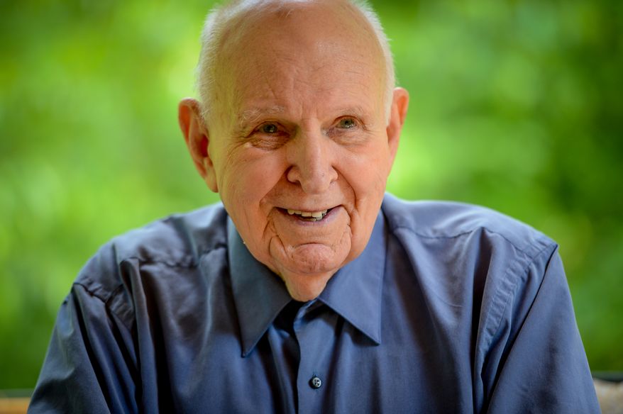 Musical Composer Frank Matthews, 88 at his home, Stafford, Va., Tuesday, May 20, 2014. Matthews, a marine who fought at Iwo Jima during World War II and composed music about his time during the war. Two of his compositions are being played by the Band of America's Few this Sunday at the National Museum of the Marine Corps. (Andrew Harnik/The Washington Times)