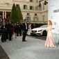 Singer Kylie Minogue arrives at the amfAR Cinema Against AIDS benefit at the Hotel du Cap-Eden-Roc, during the 67th international film festival, in Cap d&#x27;Antibes, southern France, Thursday, May 22, 2014. (Photo by Joel Ryan/Invision/AP)