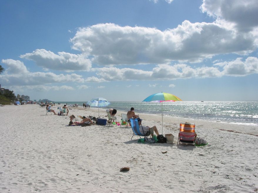 This undated photo provided by Visit Florida shows the beach at Delnor-Wiggins Pass State Park in Naples, Fla. The beach was named No. 10 on the 2014 list of best beaches in the U.S., an annual list compiled by Dr. Beach, aka Professor Stephen Leatherman of Florida International University. (AP Photo/Florida Park Service)