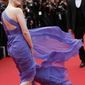 FILE - In this Monday, May 19, 2014 file photo, actress Jessica Chastain poses for photographers as she arrives for the screening of Foxcatcher at the 67th international film festival, Cannes, southern France. (AP Photo/Alastair Grant, File)