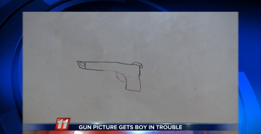 An 8-year-old boy in Colorado Springs was reportedly disciplined by his school for drawing a picture of a gun when he was asked to describe shapes in the clouds. (KKTV 11 News)