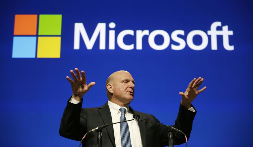 FILE - This file photo taken Nov. 19, 2013, shows then Microsoft CEO Steve Ballmer during the company's annual shareholders meeting in Bellevue, Wash. An individual with knowledge of negotiations to sell the Los Angeles Clippers said Shelly Sterling has reached an agreement to sell the team to Ballmer for $2 billion. The individual, who wasn’t authorized to speak publicly, told The Associated Press on Thursday, May 29, 2014, that Ballmer and the Sterling Family Trust now have a binding agreement. The deal now must be presented to the NBA. Ballmer beat out bids by Guggenheim Partners and a group including former NBA All-Star Grant Hill. (AP Photo/Elaine Thompson, File)
