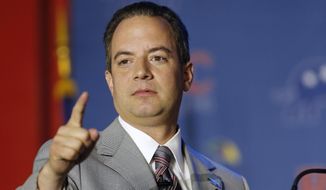 Reince Priebus Chairman of the Republican National Committee addresses the Republican Leadership Conference in New Orleans, La., Thursday, May 29, 2014. (AP Photo/Bill Haber)