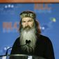 Phil Robertson addresses the Republican Leadership Conference in New Orleans on May 29, 2014. (Associated Press) **FILE** 