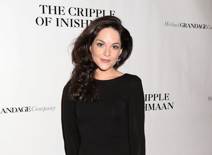 FILE - This April 20, 2014 file photo shows actress Sarah Greene at the opening night party of "The Cripple of Inishmaan" in New York. Greene's fetching bully Helen McCormick is one of the delights of the Broadway season and the young Irish actress who plays Daniel Radcliffe's crush has snagged a Tony Award nomination in her Broadway debut. (Photo by Greg Allen/Invision/AP)