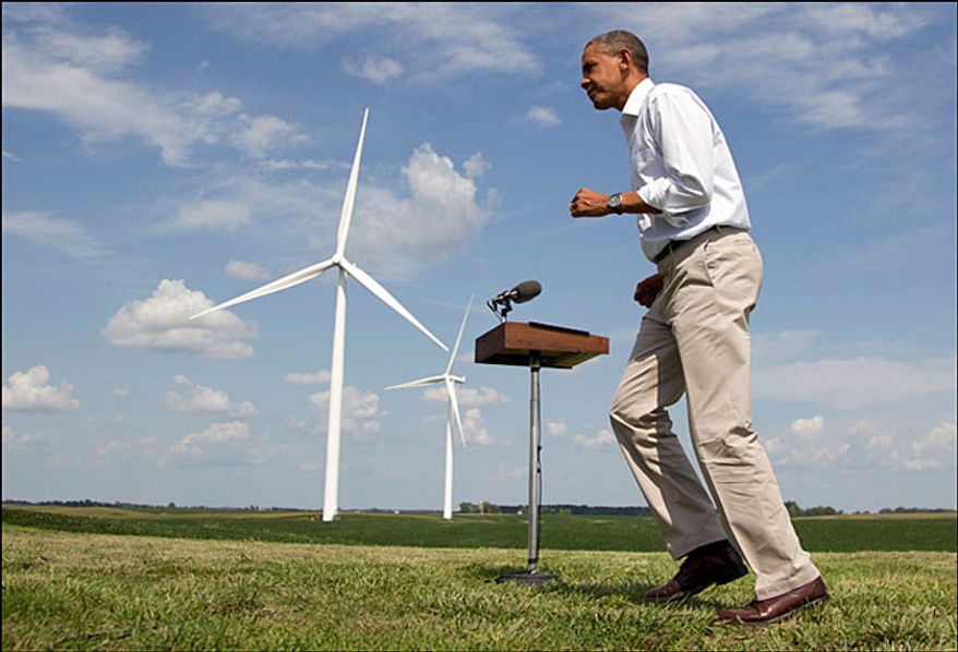 ** FILE ** President Obama speaks at the Heil family farm on Aug. 14, 2012, in Haverhill, Iowa. (AP Photo/Carolyn Kaster)