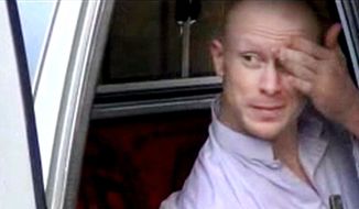 In this image taken from video obtained from Voice Of Jihad Website, which has been authenticated based on its contents and other AP reporting, Sgt. Bowe Bergdahl, sits in a vehicle guarded by the Taliban in eastern Afghanistan. The announcement that the U.S. government had secured Bergdahl&#39;s release and that it was freeing five senior Taliban figures from Guantanamo Bay has been portrayed first and foremost as a prisoner exchange. But the four-year history of secret dialogue that led to Saturday&#39;s release suggests that the main goal of each side may have been far more sweeping. (AP Photo/Voice Of Jihad Website via AP video)