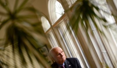 Portrait of retired Gen. Robert Scales at his home, Dayton, Md., Wednesday, February 5, 2014. (Andrew Harnik/The Washington Times)