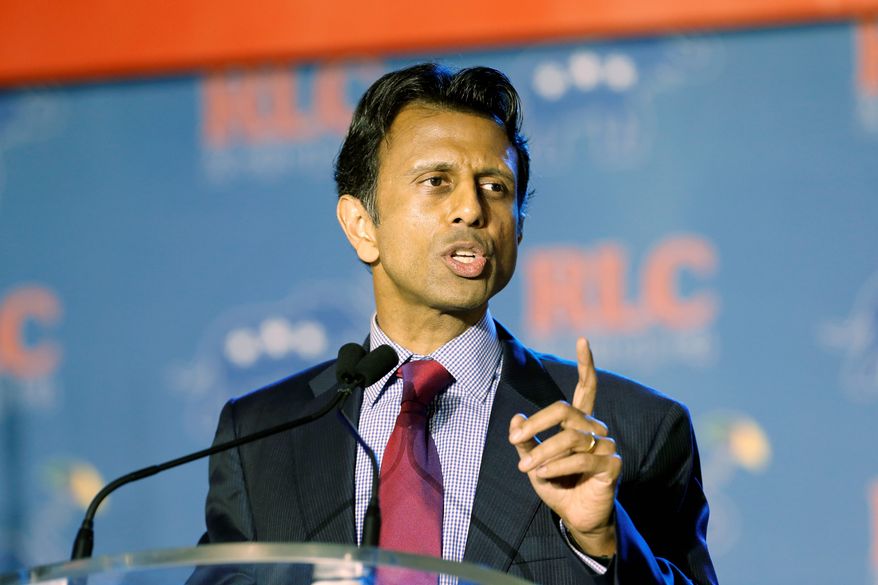 Picking sides: Louisiana Gov. Bobby Jindal is putting himself on the same page as grass-roots conservatives who fear Common Core education standards are part of an effort to inculcate liberal ways of thinking in students. (Associated Press)