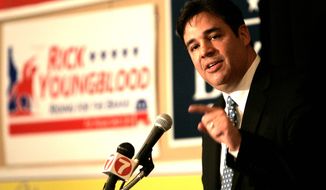 Rep. Raul Labrador suffered a setback over the weekend in his challenge against Rep. Kevin McCarthy to become the House Majority Leader when he presided over a chaotic state party convention in which Idaho Republicans failed to elect a chairman or adopt a platform. (associated press photographs)