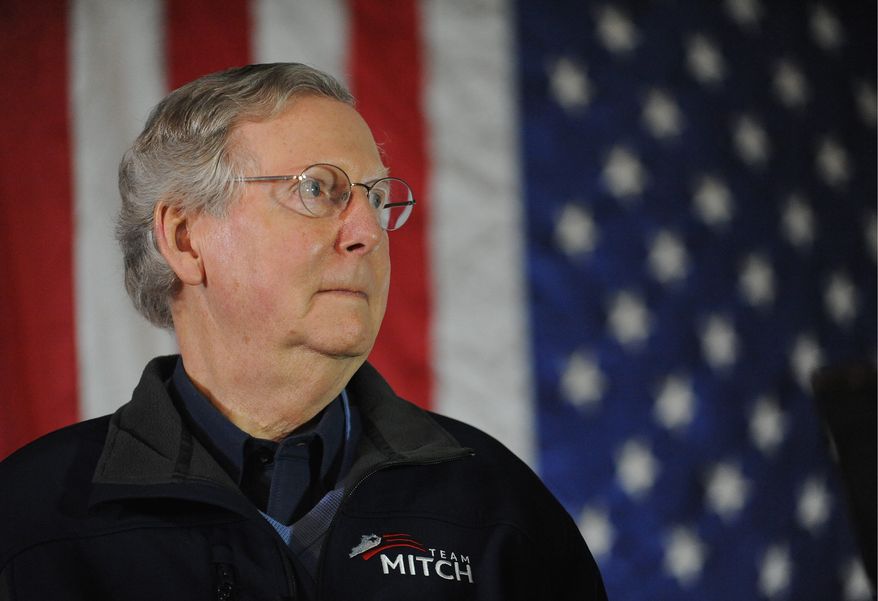 ** FILE ** Sen. Mitch McConnell, Kentucky Republican. (Associated Press)