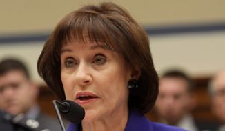 **FILE** Former Internal Revenue Service official Lois Lerner speaks on Capitol Hill in Washington on March 5, 2014. (Associated Press)