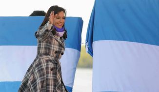 ** FILE ** Argentina&#39;s President Cristina Fernandez de Kirchner. (Associated Press)