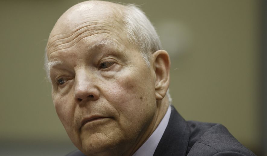 Internal Revenue Service Commissioner John Koskinen testifies under subpoena before the House Oversight Committee as lawmakers continue their probe of whether tea party groups were improperly targeted for increased scrutiny by the IRS, on Capitol Hill in Washington, Monday, June 23, 2014. The IRS asserts it can&#39;t produce emails from several officials connected to the tea party investigation because of computer crashes, including the emails from Lois Lerner, the former IRS official at the center of the investigation.   (AP Photo/J. Scott Applewhite)  