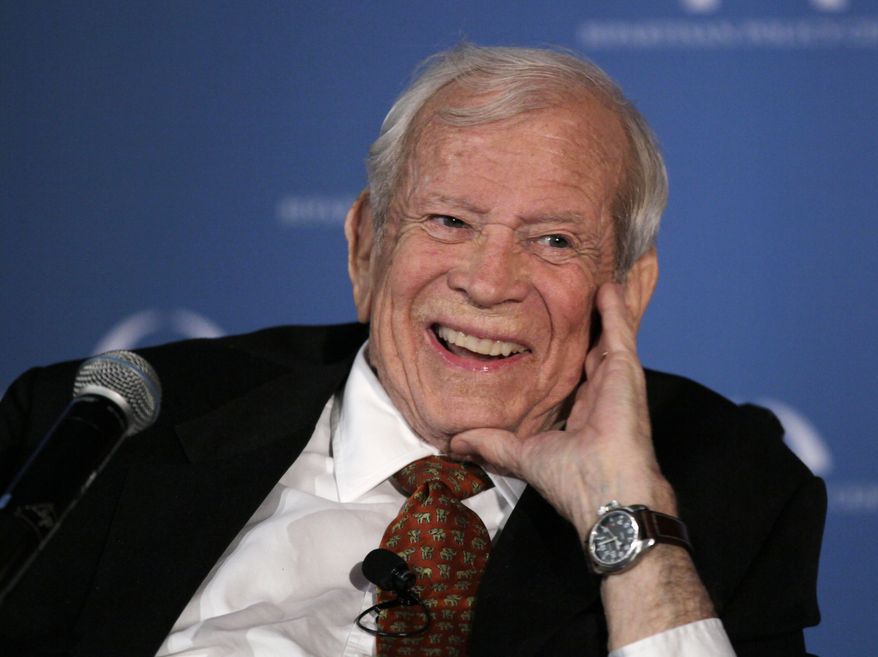 ** FILE ** This March 21, 2012, file photo shows former Senate Majority Leader Howard Baker in Washington. Baker has died. He was 88. (AP Photo/Carolyn Kaster, File)