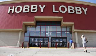 The government&#39;s efforts to force Hobby Lobby, run by a devout Christian family, to pay for abortifacient products in its employee health insurance is featured in the docudrama, &quot;One Generation Away,&quot; which was viewed in some 200 churches by simulcast Feb. 4. (AP Photo/Sue Ogrocki, File)