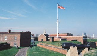 Fort McHenry in Baltimore was where Francis Scott Key wrote &quot;The Star-Spangled Banner&quot; and where cannon shots defended the city against the British during the War of 1812. (Associated Press)