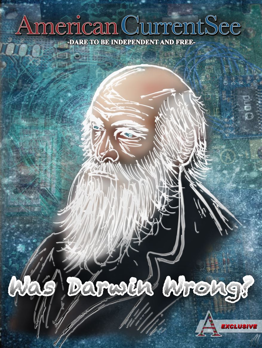 (Charles Darwin illustration by Xavier Underwood)