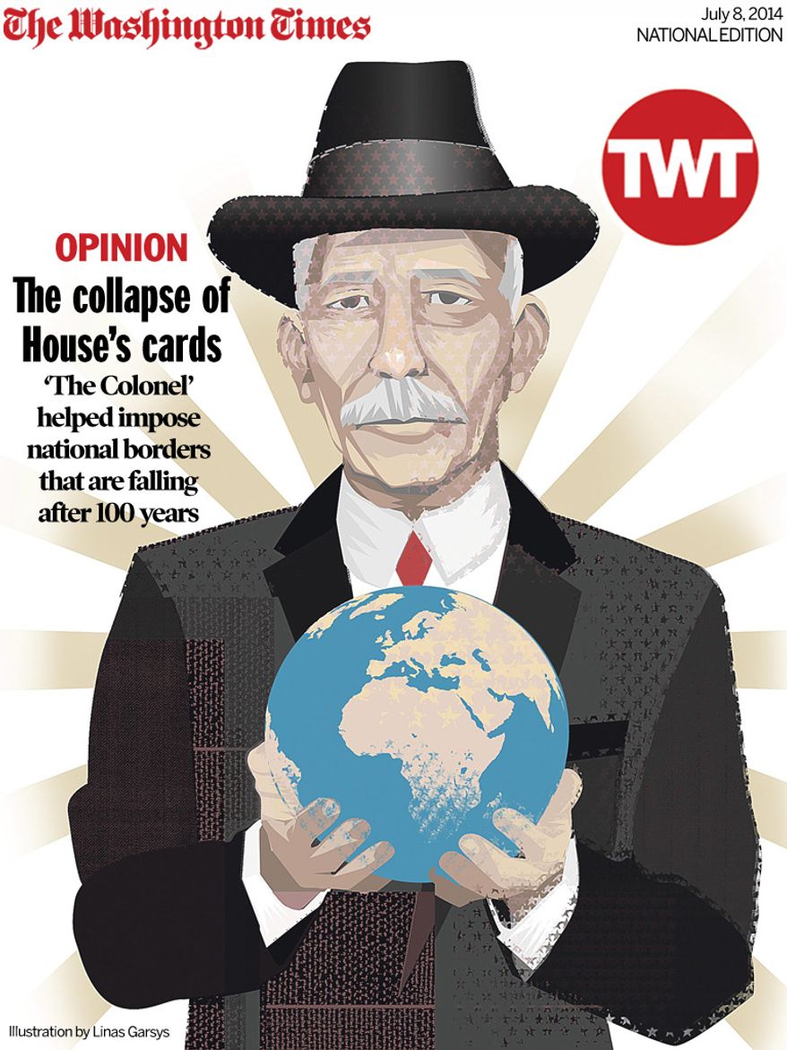 National Edition Opinion cover for July 8, 2014 - The collapse of House’s cards (Illustration by Linas Garsys for The Washington Times)