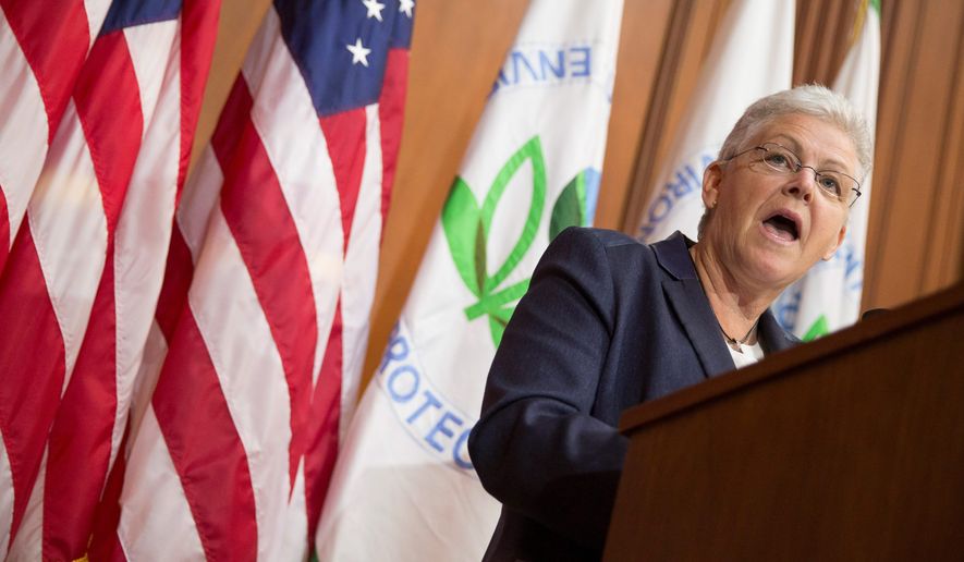 Environmental Protection Agency Administrator Gina McCarthy said the agency is considering a ban on certain hydrofluorocarbons (HFCs), used in many industrial and consumer products, as part of the Obama administration&#39;s climate change efforts. The Clean Air Act allows the agency to restrict certain pollutants if there are available alternatives, though no HFC alternatives have been suggested. (Associated Press)