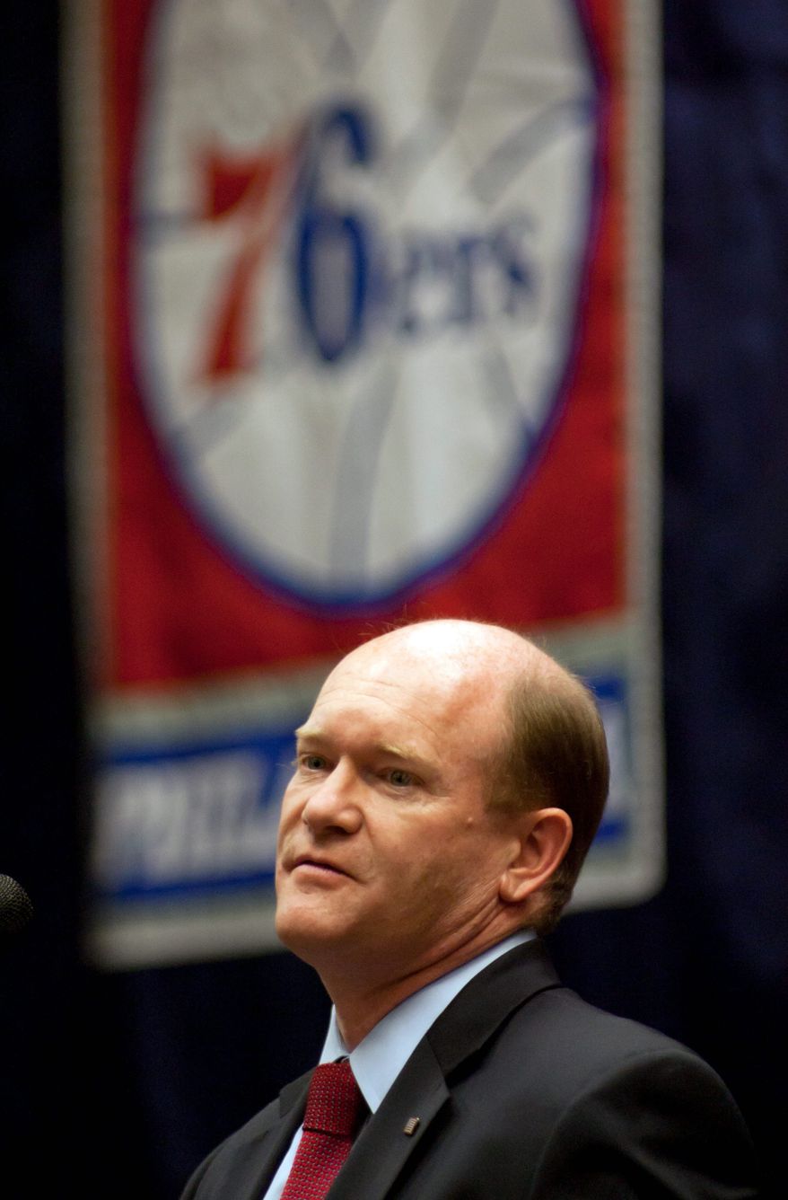 Sen. Chris Coons, Delaware Democrat and author of a proposal that would repeal parts of the First Amendment, said he is looking to restore balance. (Associated Press)