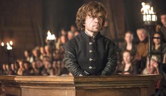 This image released by HBO shows Peter Dinklage in a scene from &amp;quot;Game of Thrones.&amp;quot;  The series garnered 19 Emmy Award nominations on Thursday, July 10, 2014, including one for best drama series. (AP Photo/HBO, Helen Sloan) **FILE**