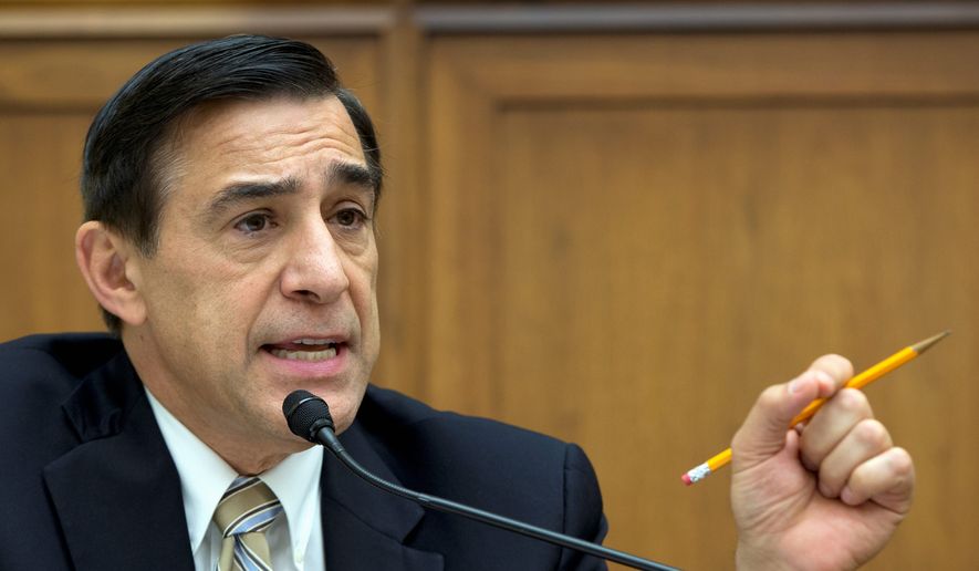 Rep. Darrell Issa, California Republican, called the actions of U.S. Patent and Trademark Office official Deborah Cohn &quot;appalling and unbefitting a federal official&quot; when she used her influence to find a job for a relative&#x27;s live-in boyfriend, and then threatened to sue when the government was about to make her case public. He has demanded that Commerce Secretary Penny Pritzker take &quot;immediate action&quot; to discipline Ms. Cohn. (Associated Press)