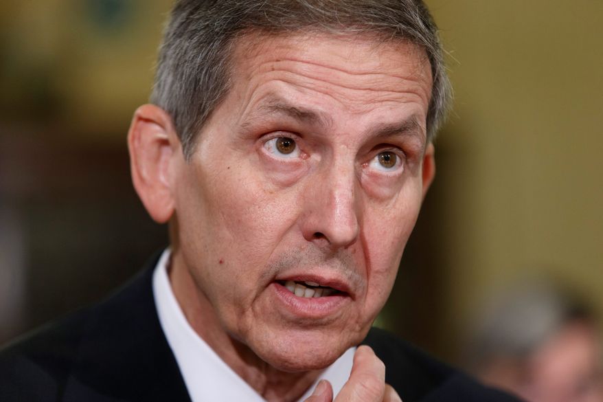 Department of Veterans Affairs Acting Secretary Sloan Gibson testifies Thursday before the House Veterans' Affairs Committee, outlining actions aimed at addressing ongoing agency problems, especially doctored wait lists for medical appointments.