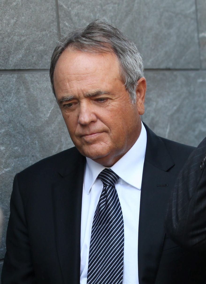 patron: Jonnie Williams leaves federal court in Richmond after testifying on the third day of former Gov. Bob McDonnell and his wife Maureen's corruption trial. (Associated Press)
