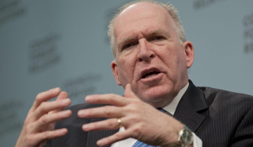 **FILE** CIA Director John O. Brennan speaks in Washington on March 11, 2014. (Associated Press)