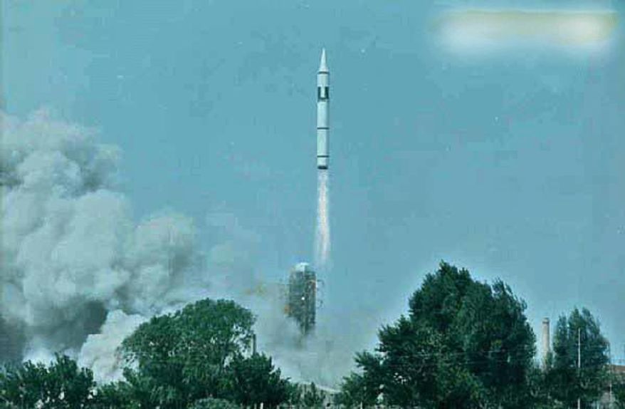 A Chinese CSS-4 ICBM missile launch.