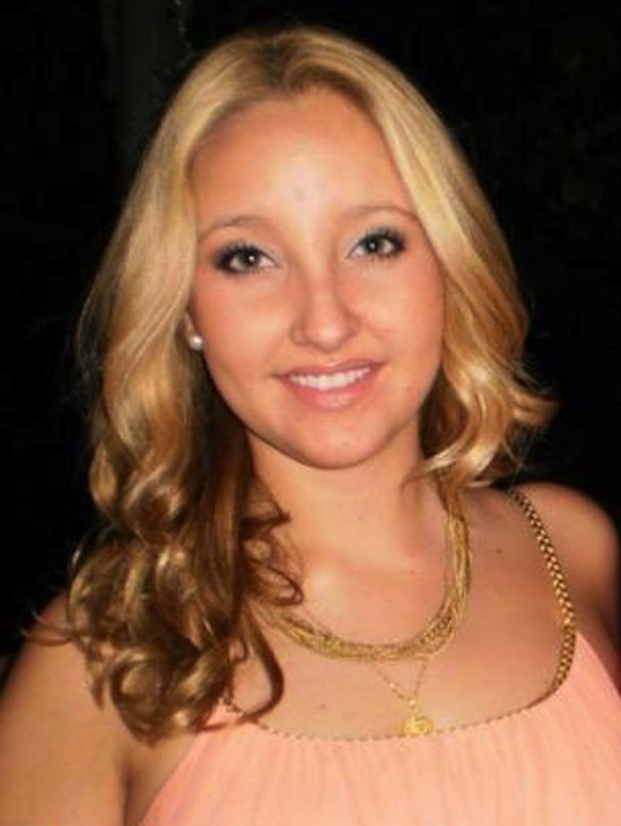 Taylor Woolrich, a 20-year-old junior at Dartmouth College who has been terrorized by a male stalker for years, says she may have to drop out of the Ivy League school because of its policy against guns. (Facebook/Daily Mail)