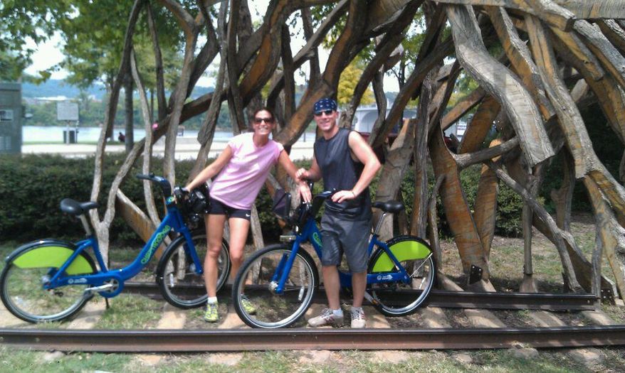 Nora Baldwin and Wayne Saward will trek through the D.C. region next month during the Ride to Conquer Cancer, a 150-mile bike ride to raise funds for cancer research. (Nora Baldwin)