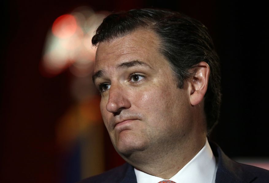 ** FILE ** U.S. Sen. Ted Cruz, R-Texas, pauses as he delivers a speech to 2014 Red State Gathering attendees, Friday, Aug. 8, 2014, in Fort Worth, Texas. (Associated Press)