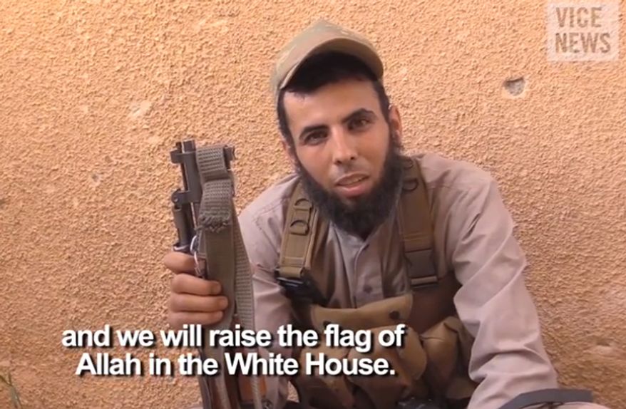 Abu Mosa, Islamic State Press officer. (Image: YouTube, Vice News)