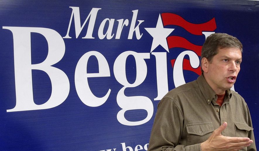 U.S. Sen. Mark Begich, D-Alaska, speaks at an event at his campaign headquarters on Wednesday, Aug. 6, 2014, in Anchorage, Alaska. A rift developed Thursday, Aug. 7, 2014, between Alaska&#39;s two U.S. senators when lawyers for Republican Lisa Murkowski demanded the campaign for Begich, her Democratic counterpart, pull ads that touts their cooperation in Washington for the benefit of Alaskans. (AP Photo/Becky Bohrer)