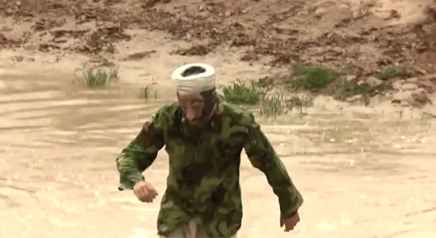 Investigative filmmaker James O&#x27;Keefe donned an Osama bin Laden mask and sneaked across the Rio Grande in his new media stunt meant to expose the vulnerabilities of the U.S.-Mexico border. (YouTube)