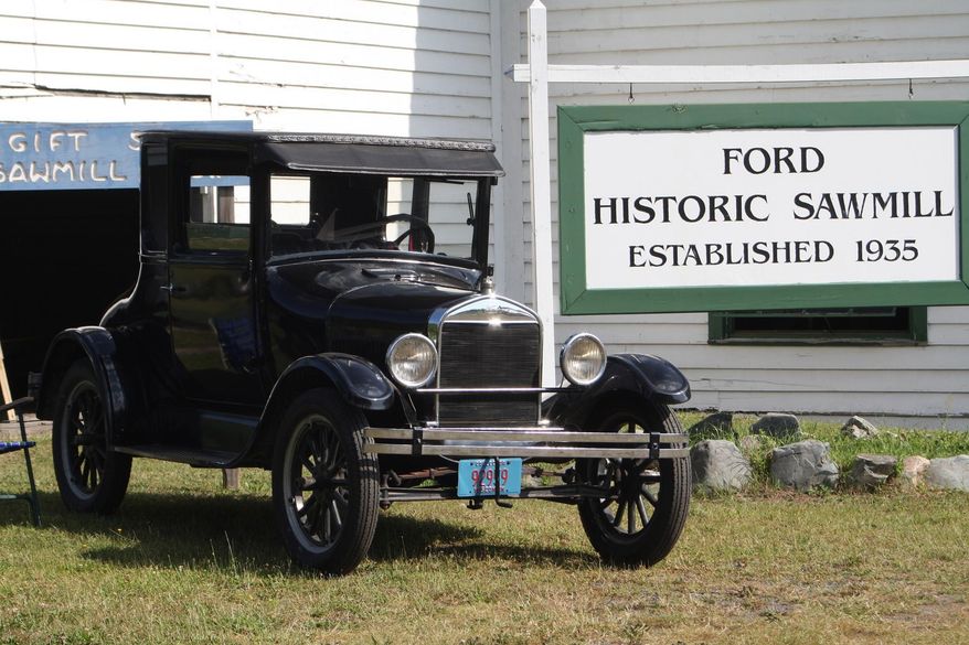 This photo taken on Aug. 9 photo and provided by Michigan Technological University from the Ford Center's 60th anniversary celebration in Alberta, Mich., shows a Model-T. The site that sprang out of Henry Ford's desire to produce wood for his automobiles continues on as a Michigan Technological University site for forest research. The 60th anniversary of the site's transfer to MTU was commemorated with a two-day celebration recently at the Ford Center, according to The Daily Mining Gazette of Houghton. (AP Photo/Michigan Technological University, Tara Bal)