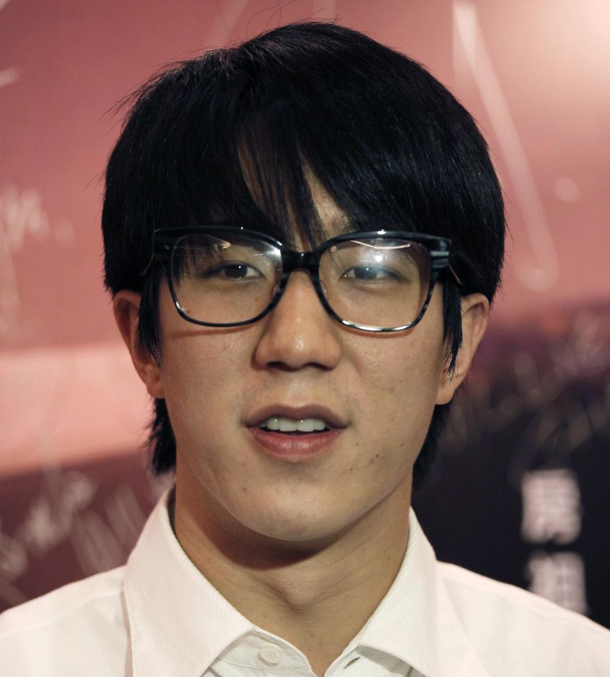 FILE - In this June 14, 2010 file photo Hong Kong actor Jaycee Chan attends a premiere of his new film " Break Up Club " in Hong Kong. Action star Jackie Chan said he's ashamed and saddened over his son's arrest on drug charges and has apologized to the public. In a microblog posting Wednesday, Aug. 20, 2014, Chan said his actor son Jaycee Chan would have to face the consequences of his actions, but promised that the two would face the future together.(AP Photo/Vincent Yu, File)
