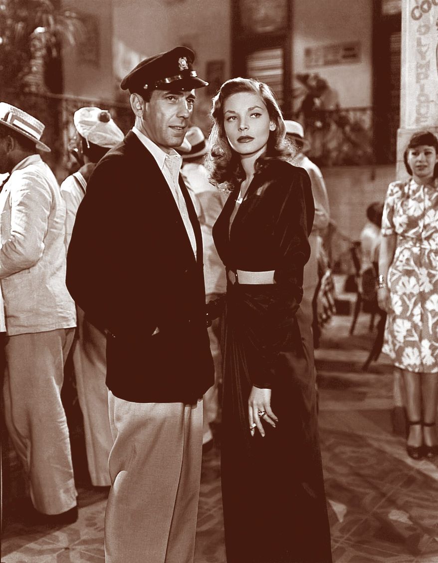 Bogart and Bacall in "To Have and Have Not."