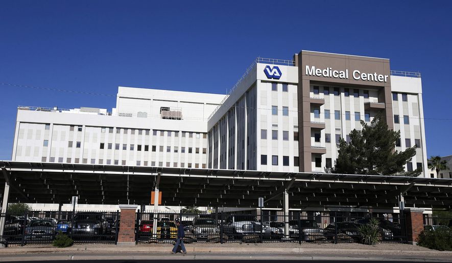 The Phoenix VA Health Care Center in Phoenix is seen here on April 28, 2014. (Associated Press) **FILE**